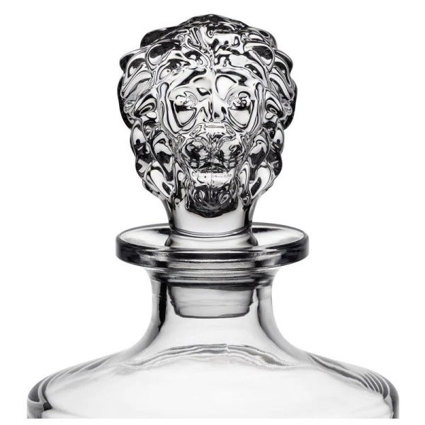 Набор для виски 3пр (штоф 850мл, стакан 2шт 310мл) стекло Lion (4)