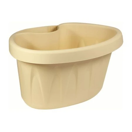 Кашпо подвесное на водосточную трубу 3,5л пластик АЛИЦИЯ белая глина (15)