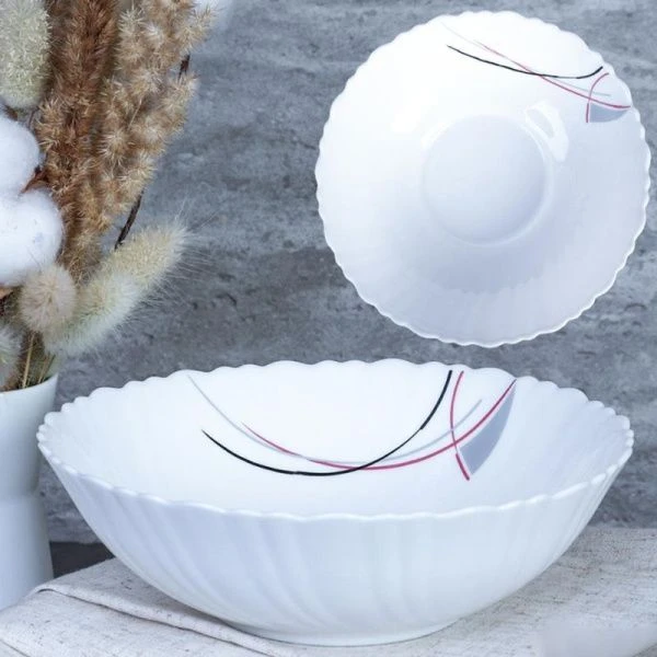 Тарелка глубокая 650мл 175мм стеклокерамика АБСТРАКЦИЯ ПОЛОСЫ суповая TW-70 (7267) (48)