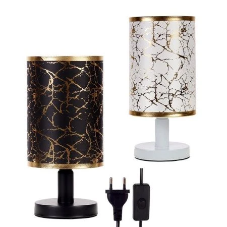 Лампа настольная с абажуром 29см металл/пластик S0356 (24)