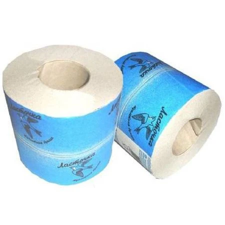 Бумага туалетная ЛАСТОЧКА серая 1-слойная с втулкой (48)