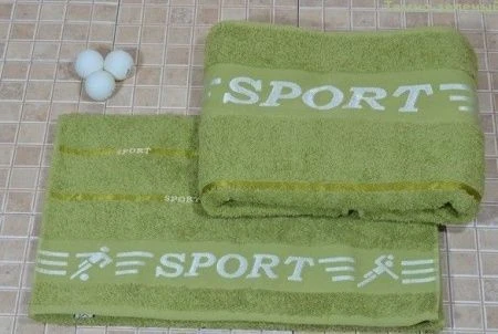 яяяНабор полотенец махровые Karna NEW SPORT 50*90/70*140 (Зеленый)