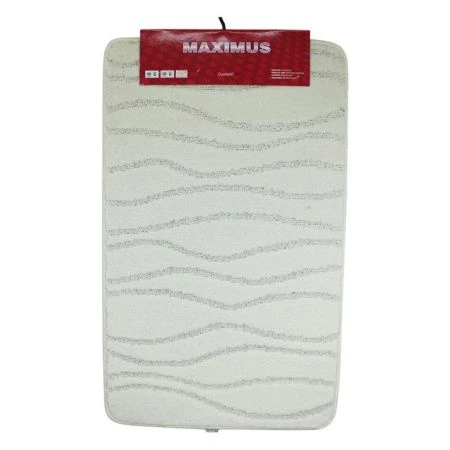 Коврик в ванную 50*80см полипропилен MAXIMUS 10609 PEARL WHITE жемчужно-белый 2581