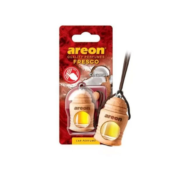 Ароматизатор подвесной деревянный бочонок Areon FRESCO  Coconut (Кокос) 3800034956024