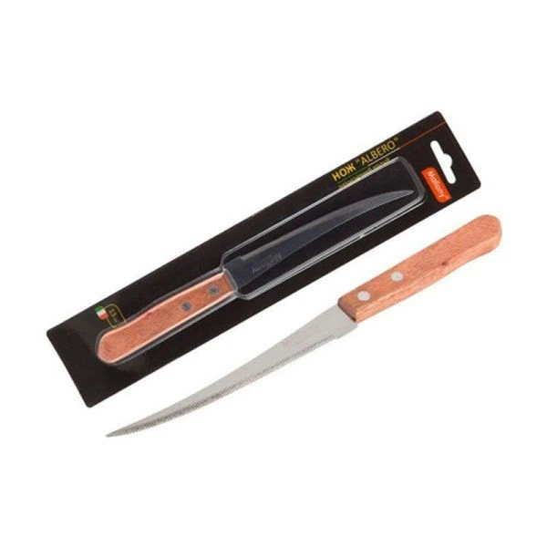 Нож филейный 12,5см нерж.сталь с деревянной рукояткой ALBERO MAL-04AL (144)