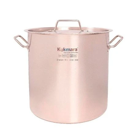 Котел 50л нерж.сталь HoReCa с мет.крышкой h42* d40см /HRC-SP50040M (1)