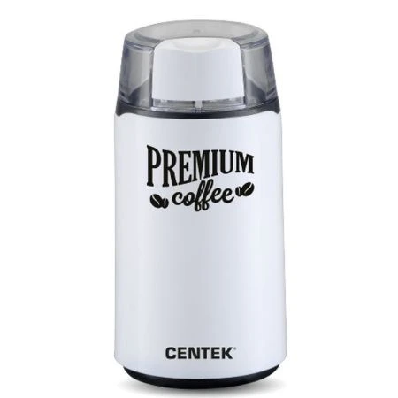 Кофемолка электрическая пластик Centek CT-1360 белая 250Вт, вместим. 45 г (5 чашек)  (12)