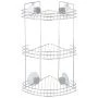 Полка угловая 3 ярусная 19*19*41см хром STONE W2672С (4)
