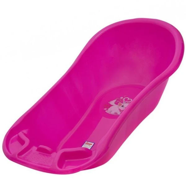 Ванночка детская 55л 100*51*27см пластик ДУНЯ new малиновый 12001 (5) ВЫВОД
