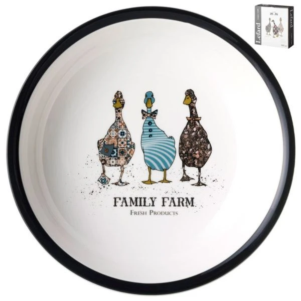 Тарелка суповая фарфор 800мл 21см Family Farm (16)