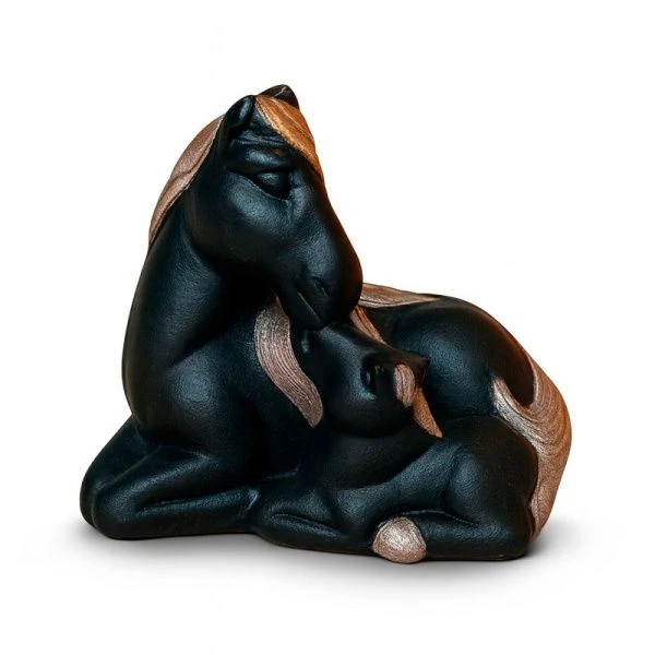 Копилка Лошадь с жеребенком 25*16*20см гипс