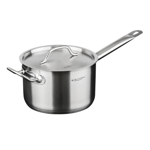 Сотейник 6,3л нерж.сталь ОБЩЕПИТ-ШЕФ d24см, h14,5см, мет.крышка, 2 ручки ТРС КТ-ОБ-КК-24 (2)