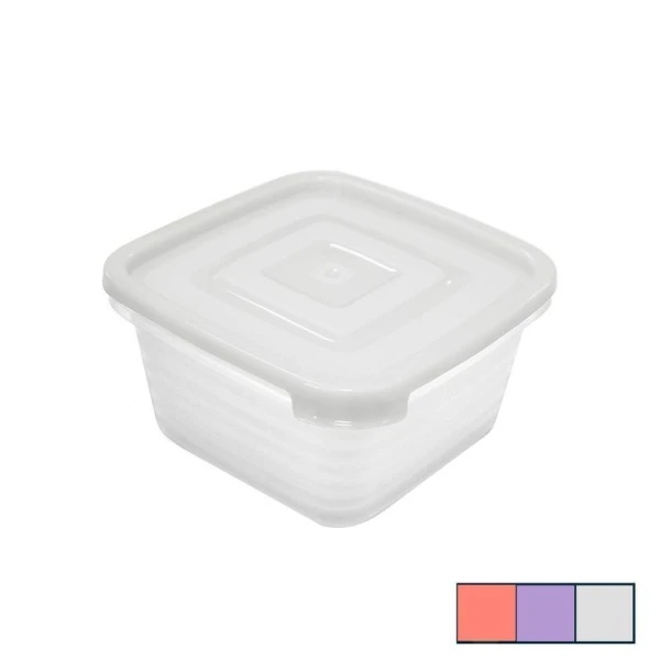 Контейнер пищевой СВЧ 3л 217*217*104мм пластик УНИКО квадратный С212 (28)