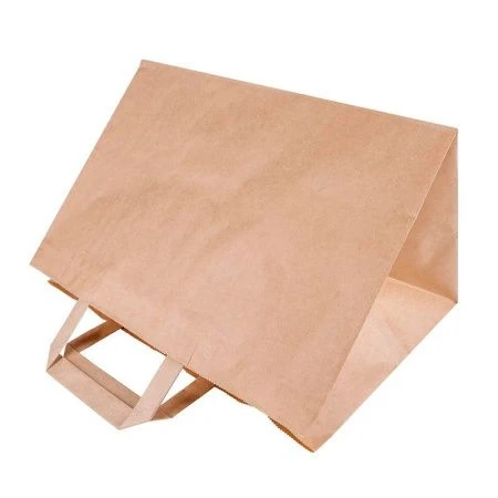 Пакет бумажный с плоскими ручками 32*22*20см крафт (300) Пакет бумажный с плоскими ручками 32*22*20см крафт (300)