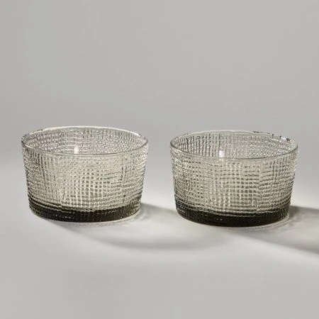 Салатники набор 2шт 10,6*10,5*5,8см стекло Tempo grey (12)