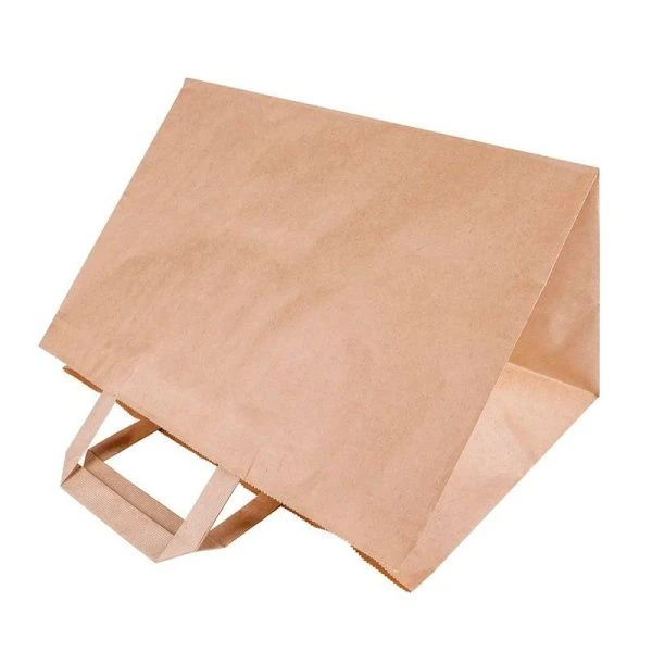 Пакет бумажный с плоскими ручками 32*22*20см крафт (300) Пакет бумажный с плоскими ручками 32*22*20см крафт (300)