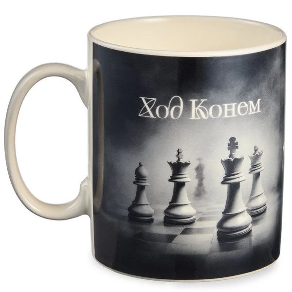 Кружка 435мл фарфор ХОД КОНЁМ (24)