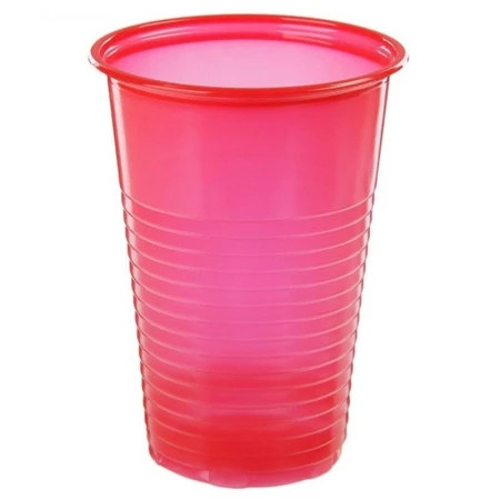 Стакан одноразовый 200мл полистирол красный (20/4000)