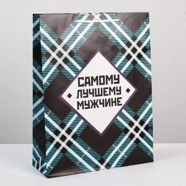 Пакет ламинированный 31*40*11,5см Самому лучшему мужчине (12)