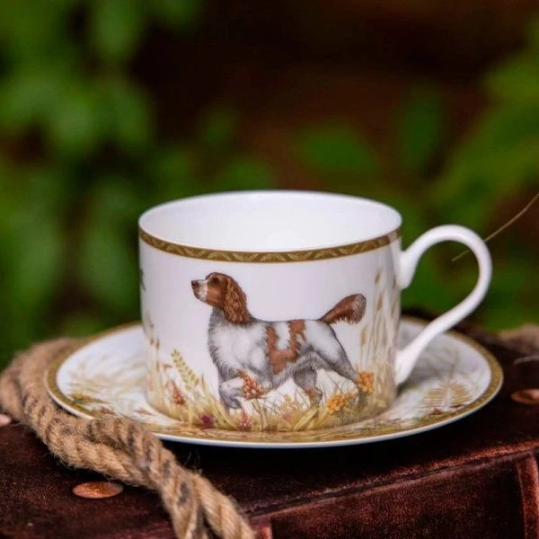 Чайный набор 12пр фарфор ОХОТА на 6 персон 300мл (8)