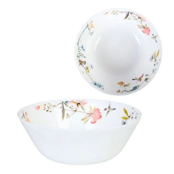 Тарелка глубокая 550мл 15,5см стеклокерамика РАЙСКИЙ САД суповая LGW-60 (7008) (6/72)