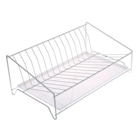 Сушилка для посуды настольная 40*24*15см металл белая крашеная наклонная с поддоном (тнп-5.5) (2)