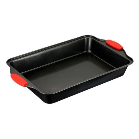 Противень 36*23,2*5см угл.сталь АП Easy Silicone глубокий с силикон.ручками 64-4205 (24)