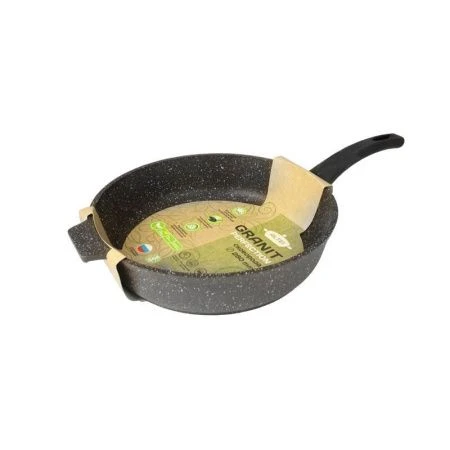 Сковорода 28см алюминий АП Granit Perfection chocolate с несъемной ручкой (10)