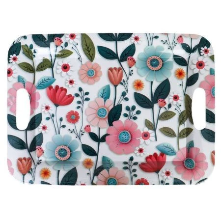 Поднос 37*28см пластик прямоугольный с ручками 3835 (60) Поднос 37*28см пластик прямоугольный с ручками 3835 (60)