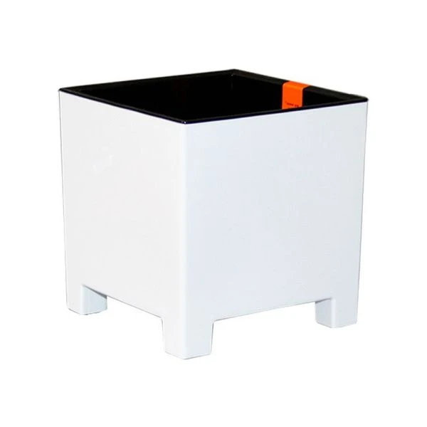 Горшок цветочный 5,5л 19*19см пластик НАРД с вкладкой белый (6)