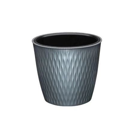 Кашпо 14,2л пластик Kerama графитовый (8)