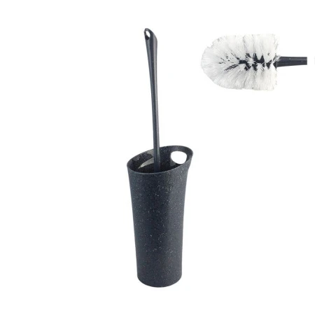 Ершик туалетный закрытый пластик Stone темный камень (10)