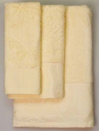 яяяПолотенце 30*50 Bamboo 002 350гр св. кремовый