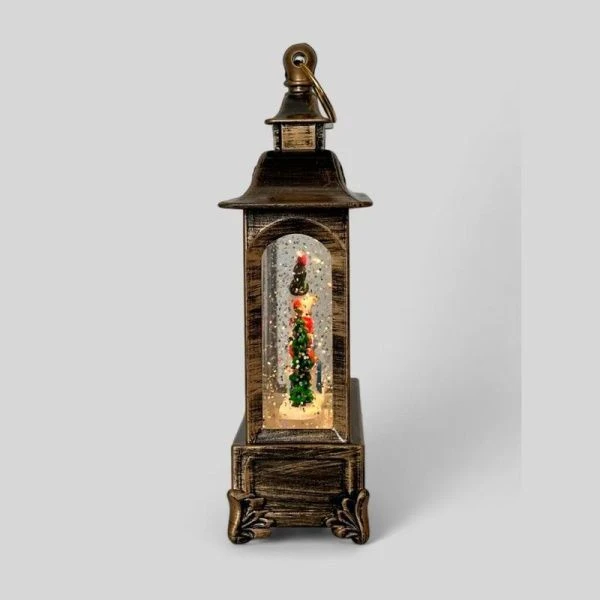 Фонарь новогодний музык. со снегом и водой 30*22*9см usb,от батареек (в комплект не входят)(8)JC-169