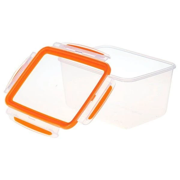 Контейнер пищевой 2,3л пластик РИЧ герметичный оранжевый (8)