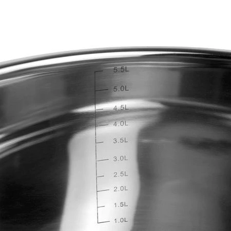 Кастрюля 5,5л нерж.сталь со стекл.крышкой 24см h13,5см капс.дно индукция арт.100527 (4)