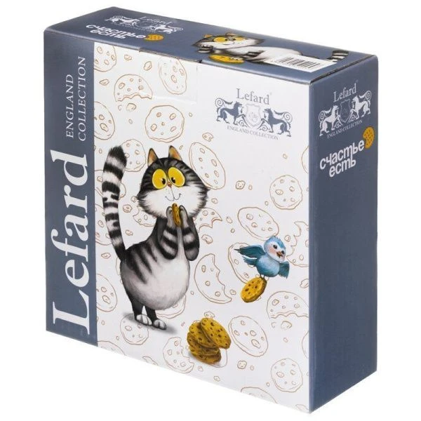 Салатник 600мл 15,5*5см фарфор Счастье есть (18)