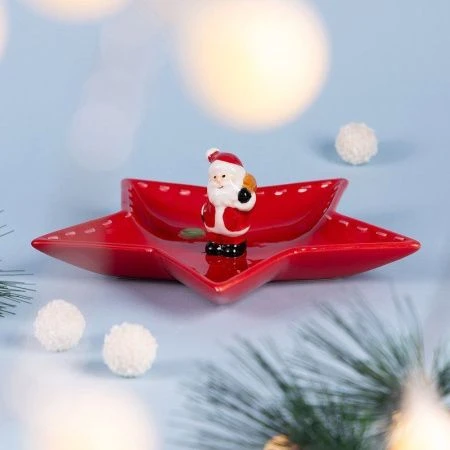 Блюдо 25,5*24*7,5см керамика Christmas Gift (12)