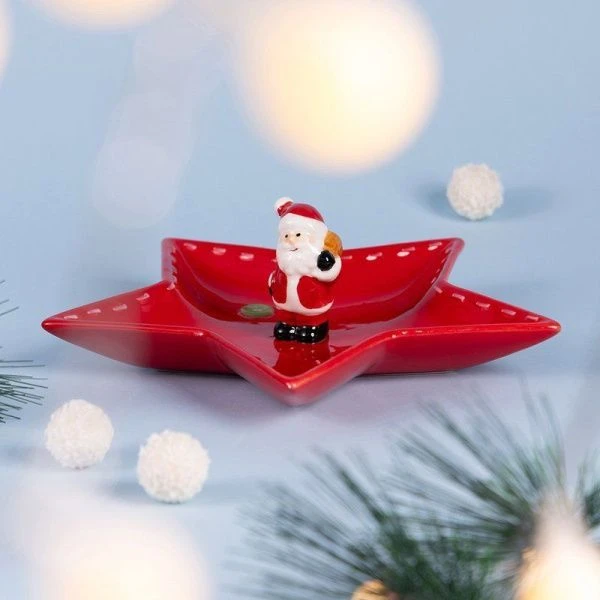 Блюдо 25,5*24*7,5см керамика Christmas Gift (12)