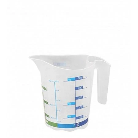 Мерная кружка 500мл пластик ДОМИНО прозрачная (60)
