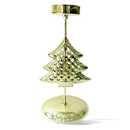 Подсвечник новогодний ЕЛКА 17*19*8см металл лимонное золото LF-DA323GT3/JC-16336 (240)