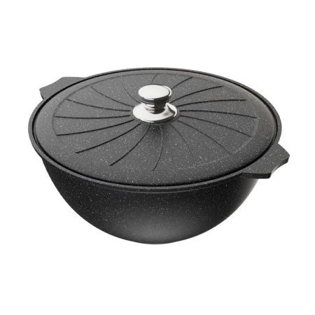 Казан для плова 10л алюминий АП ГРАНИТ мет.крышка (3)