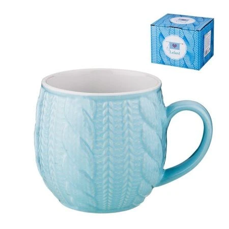 Кружка 550мл керамика ВЯЗАНКА (36)