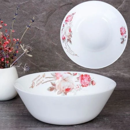 Салатник 550мл 15,5см стеклокерамика ЧАЙНАЯ РОЗА LGW-60 (6916) (72)