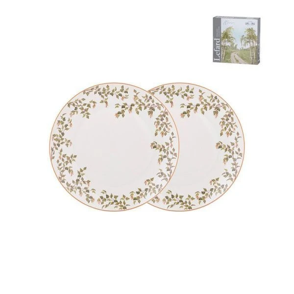 Тарелки мелкие набор 2шт 26см фарфор БЕРЁЗКИ обеденные (9)