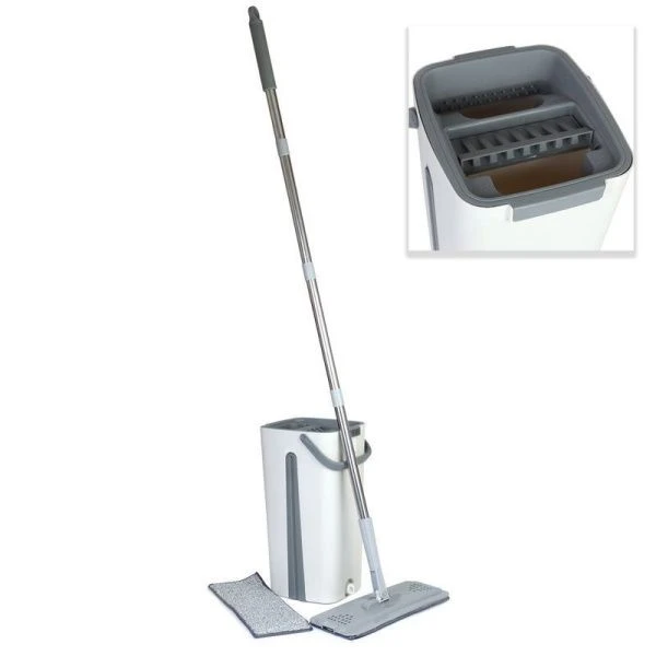 Комплект для влажной уборки (ведро МОП 20*17*37см, швабра 32*126см, насадка 2шт) пластик Z3 (24)