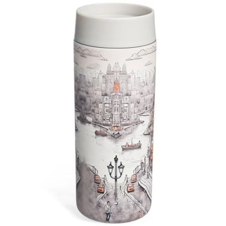Термокружка 350мл нерж.сталь Город (24)