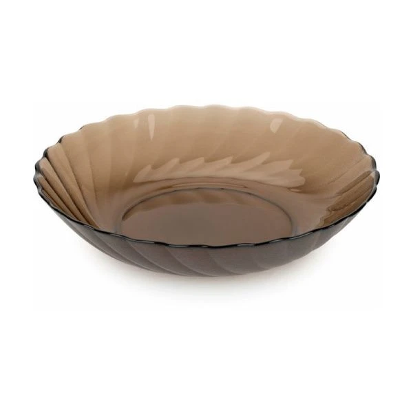 Тарелка глубокая 20,5см стекло ОКЕАН ЭКЛИПС дымчатая (36)