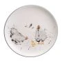 Тарелка мелкая 21*2,5см керамика FUNNY HENS десертная (24)