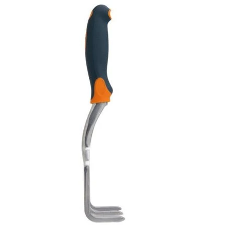 Грабли малые алюминий 3-х зуб. 33*13,5*5,4см ручка полипропилен LE-01 (72)